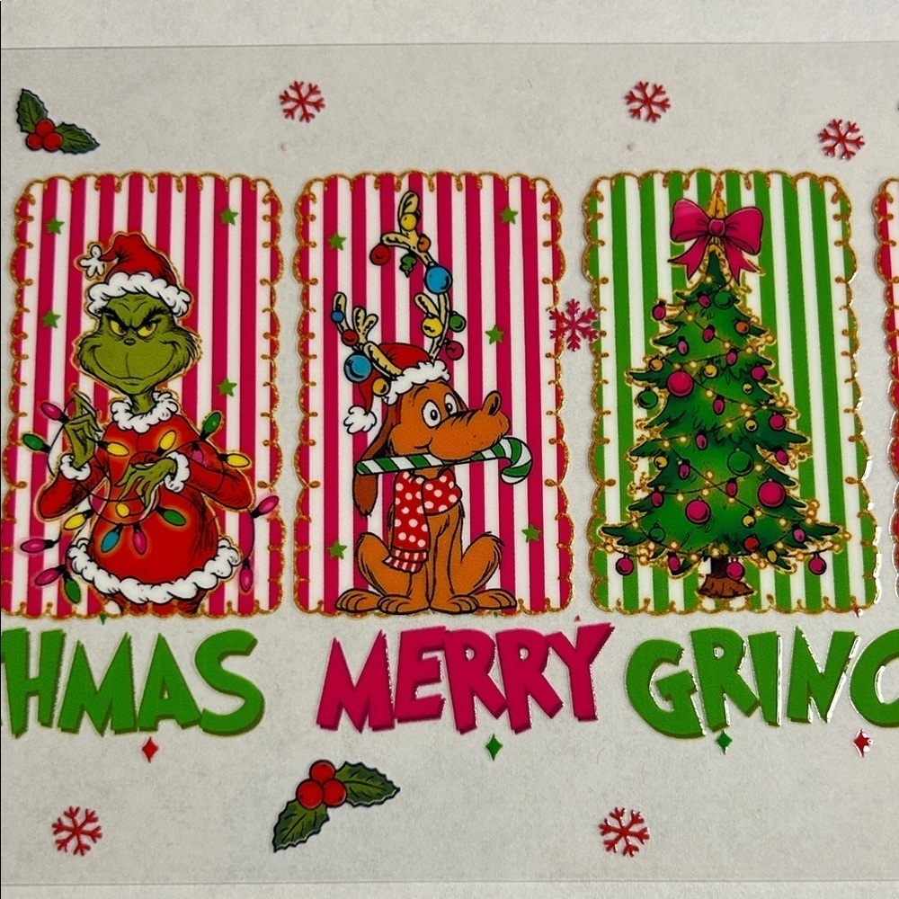 Merry Grinchmas Cup Decal
